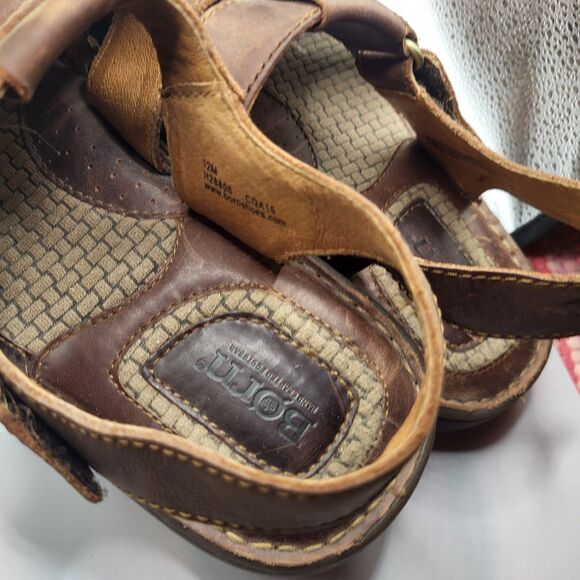 Genuine Leather Men\'s BORN Tobias Sandal Size 12 $120